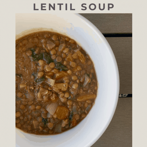 slow cooker lentil soup